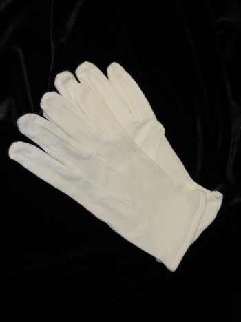 Cotton Gloves, white (Medium)