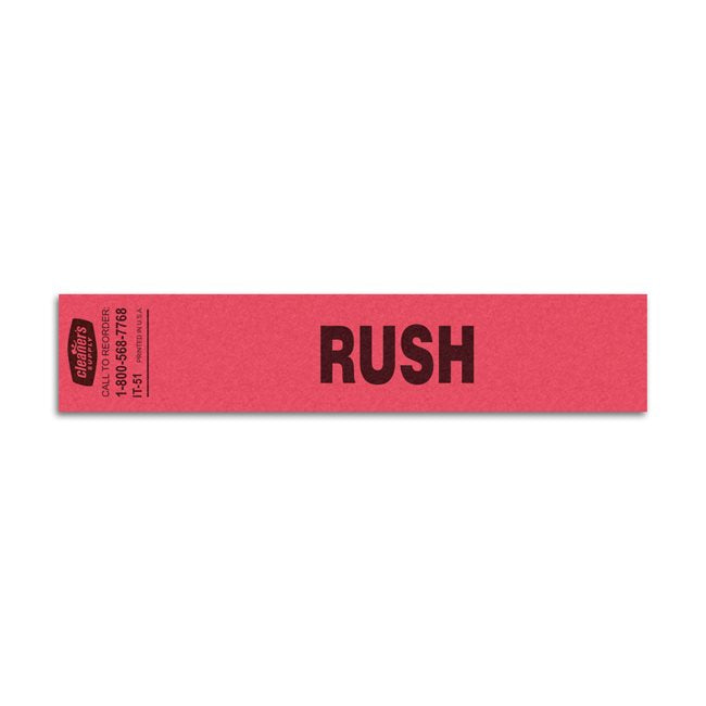 Instruction Tag "RUSH" - 1000 per box