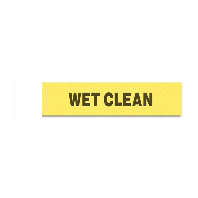 Instruction Tag " WET CLEAN" - 1000 per box