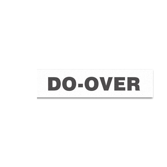 Instruction Tag "DO OVER" - 1000 per box