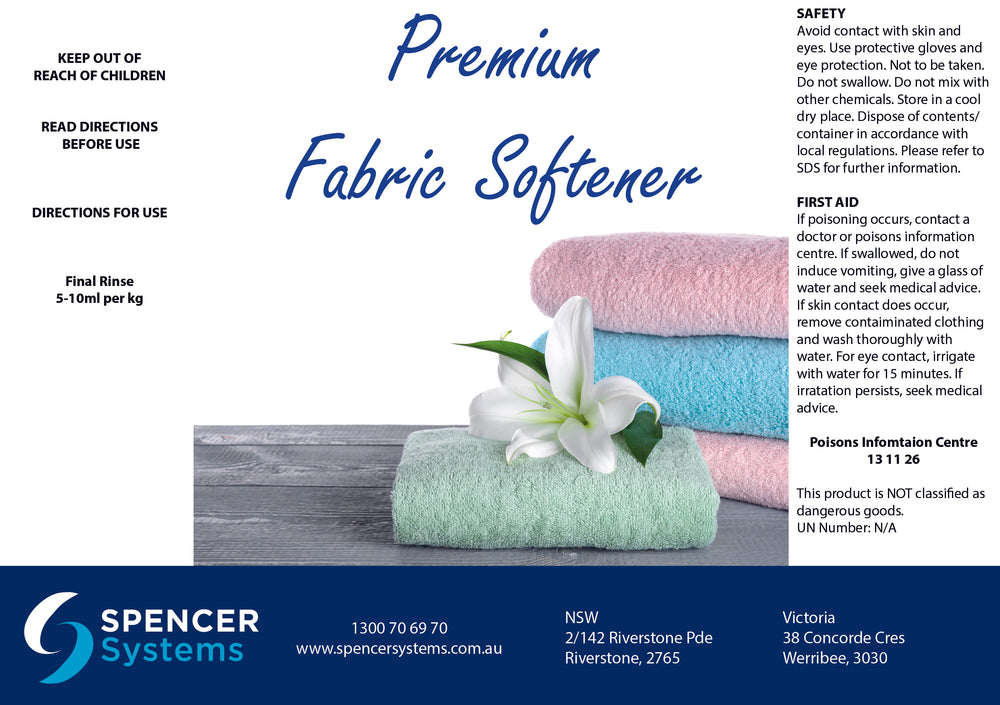 Premium grade fabric softener - 20ltr